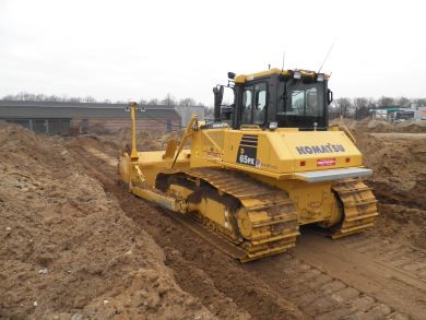 Prøv en Komatsu i grusgraven