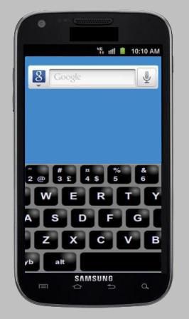 Smartphone tastatur til håndværkerfingre