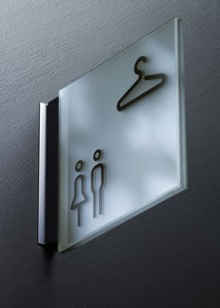 Skilte i glas giver nye designmuligheder