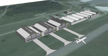 Nye hangarer til Billund Lufthavn