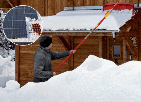 Hold tag og solceller fri for sne hele vinteren