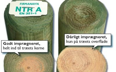 Elendigt trykimprægneret træ