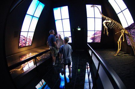 Dino i glasklare omgivelser  