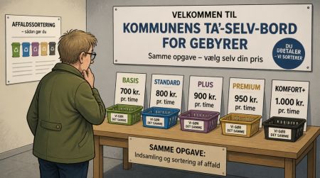 Affaldstilsyn er et kommunalt ta'-selv-bord for gebyrer