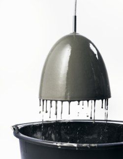 Rå beton over spisebordet