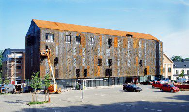Fokus på industriens arkitektur-fodspor