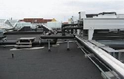 Tekniske installationer på flade tage