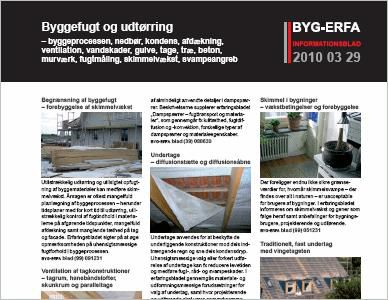 Tema om Byggefugt og udtørring