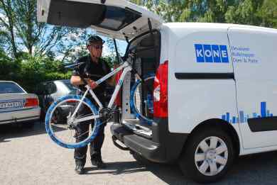 KONE er mand for at tage cyklen