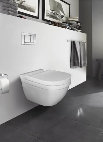 Starck-toilet på væggen